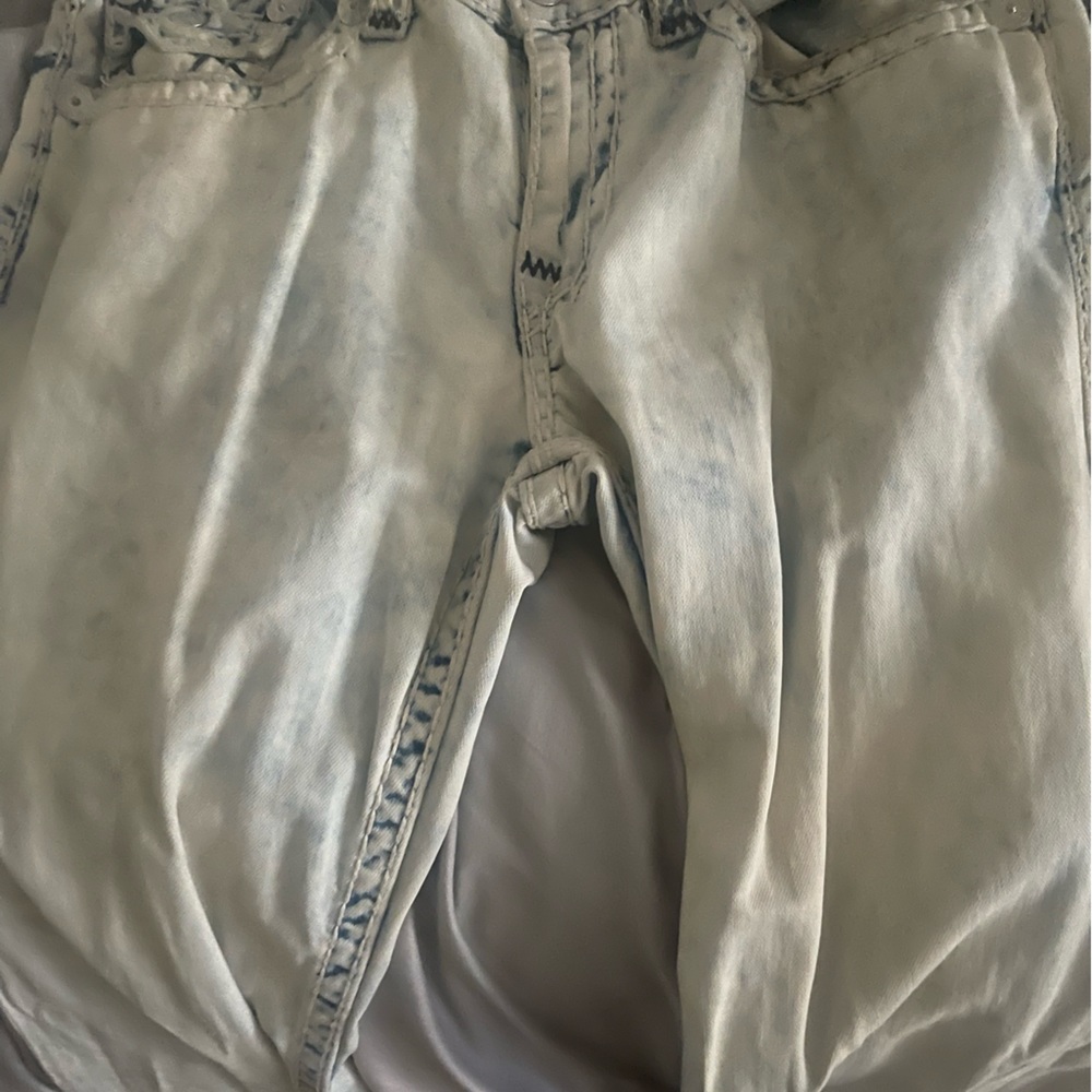 True Religion Jeans 34w White relaxed straight fit